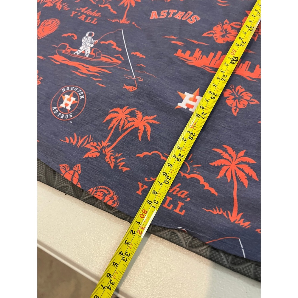 Reyn Spooner Houston Astros Shirt Mens L Blue Orange Aloha Y'all MLB Baseball - Picture 4 of 9